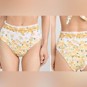FARM Rio High Waisted Bikini Bottom, size Large